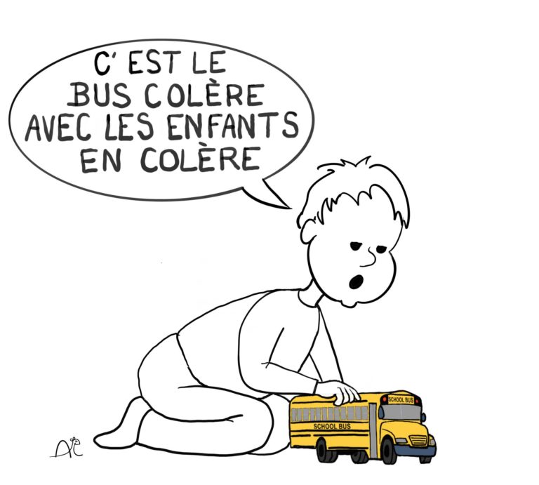 Les liaisons sont difficiles. Un enfant interprète le mot scolaire.